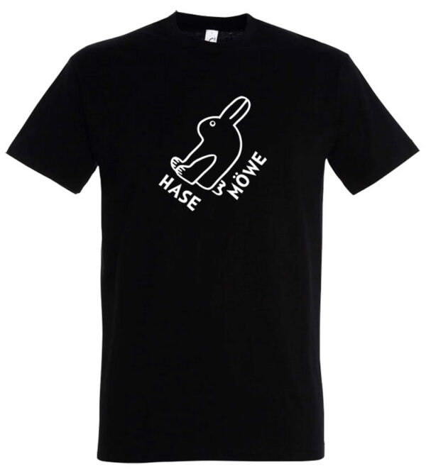 HASE-MÖWE T-Shirt, schwarz