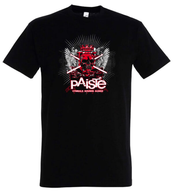 PAISTE "Skull" T-Shirt, schwarz