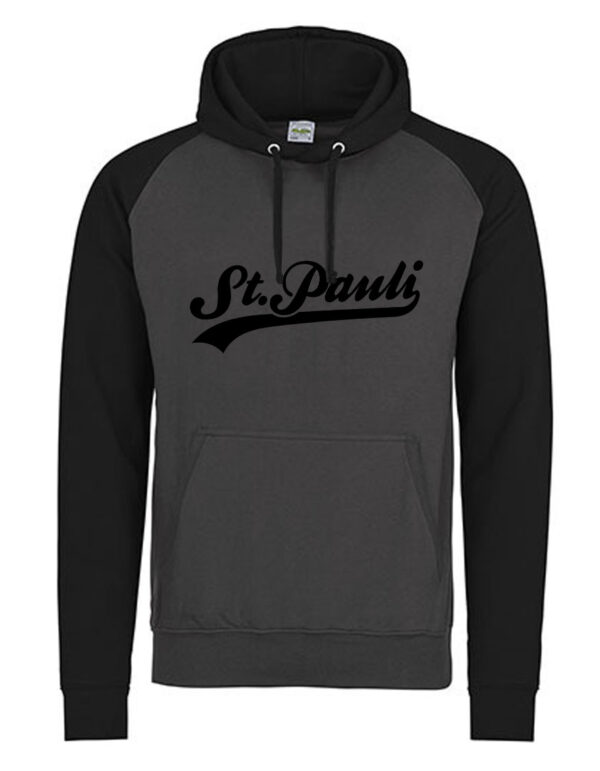 ST.PAULI Baseball Hoodie, schwarz / grau